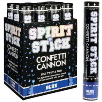 Picture of CONFETTI CANNON - BLUE - 12" (BIODEGRADABLE)