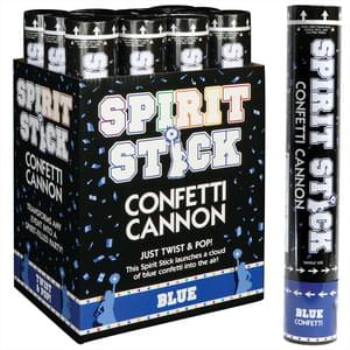 Image de CONFETTI CANNON - BLUE - 12" (BIODEGRADABLE)