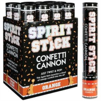 Image de CONFETTI CANNON - ORANGE - 12" (BIODEGRADABLE)