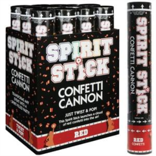 Image sur CONFETTI CANNON - RED - 12" (BIODEGRADABLE)