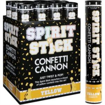 Image de CONFETTI CANNON - YELLOW - 12" (BIODEGRADABLE)