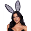 Picture of RUFFLED TRIMMED BENDABLE LACE BUNNY EARS - BLACK