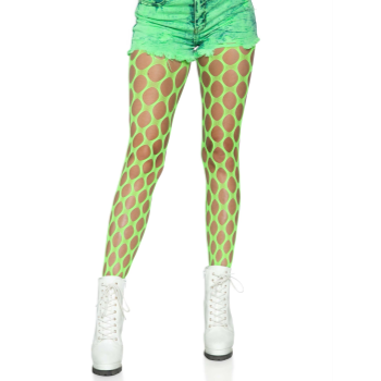 Image de HOSIERY - JUMBO POTHOLE NET TIGHTS - NEON GREEN
