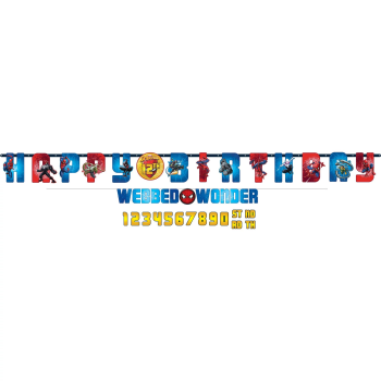 Image de SPIDERMAN JUMBO LETTER BANNER KIT