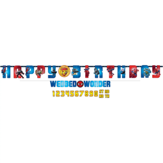 Image sur SPIDERMAN JUMBO LETTER BANNER KIT