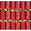Image de TABLEWARE - CRACKERS - 12" CRIMSON AND GOLD 6ct