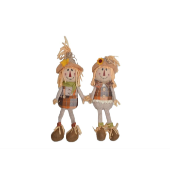 Image de PLUSH SITTING SCARECROW