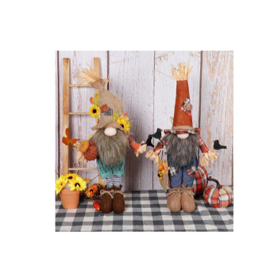 Picture of 17" STANDING SCARECROW GNOME