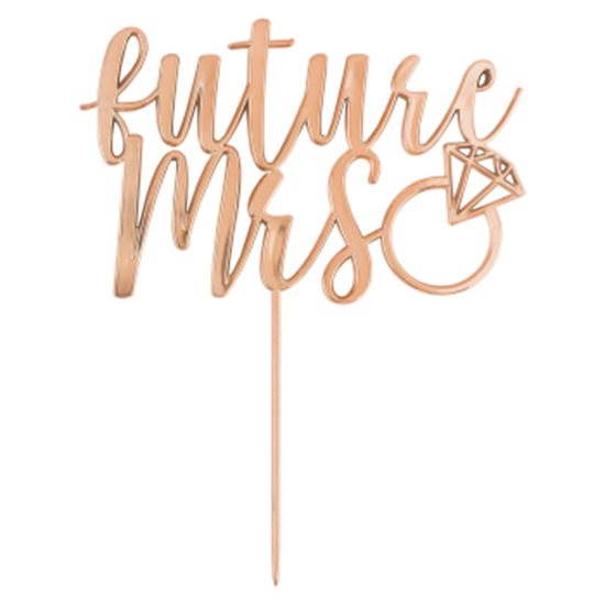 Image sur FUTURE MRS ROSE GOLD CAKE TOPPER