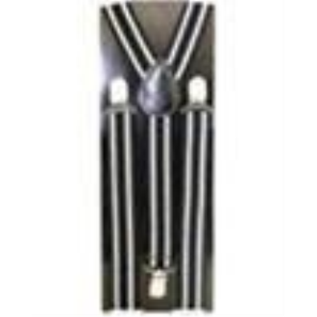 Image de SUSPENDER BLACK AND WHITE STRIPES