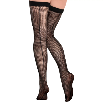 Image de HOSIERY - FISHNET WITH BACK SEAM THIGH HIGHS - ADULT STANDARD
