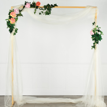 Image de GOLD METAL RECTANGULAR WEDDING ARCH