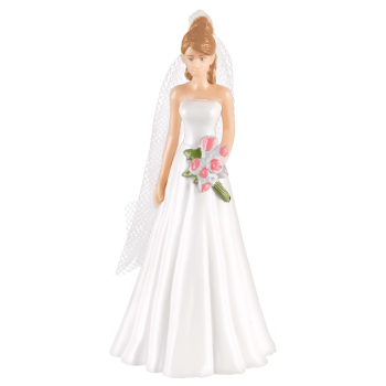 Image de CAUCASIAN BRIDE CAKE TOPPER
