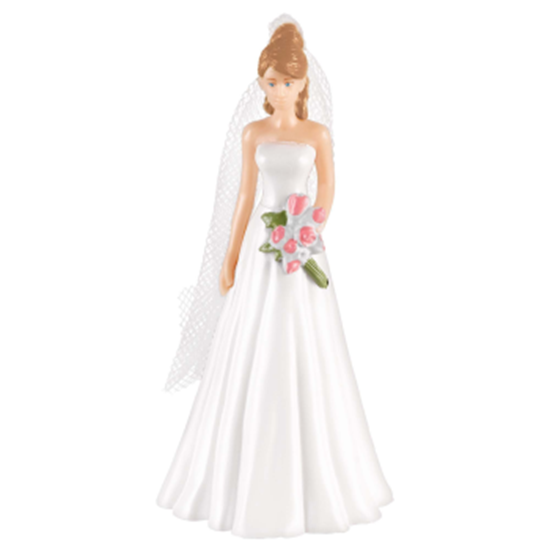 Picture of CAUCASIAN BRIDE CAKE TOPPER