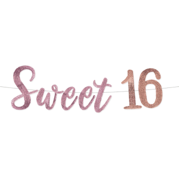 Image de 16th  - SWEET SIXTEEN SEQUIN BANNER