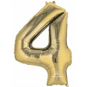Image de 34'' NUMBER 4 SUPERSHAPE - WHITE GOLD