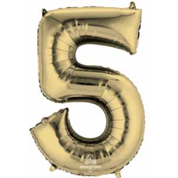Image de 34'' NUMBER 5 SUPERSHAPE - WHITE GOLD