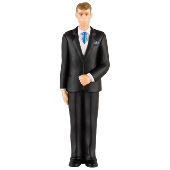 Image de CAUCASIAN GROOM CAKE TOPPER
