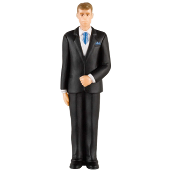 Picture of CAUCASIAN GROOM CAKE TOPPER