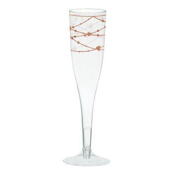 Image de NAVY BRIDE - HOT STAMPED PLASTIC CHAMPAGNE GLASSES