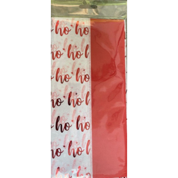 Image de HO HO HO AND RED TISSUE PAPER