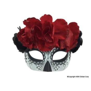 Image de DAY OF THE DEAD FLOWER MASK