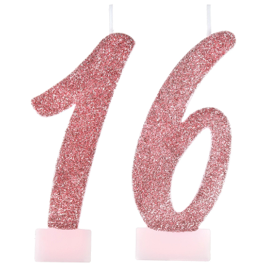 Image sur 16th  - SWEET SIXTEEN NUMERAL CANDLES