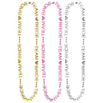 Picture of TEAM BRIDE WORD BEADS - GOLD/SILVER/PINK