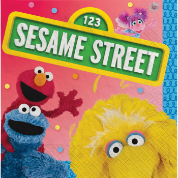 Image de EVERYDAY SESAME STREET- BEVERAGE NAPKINS    