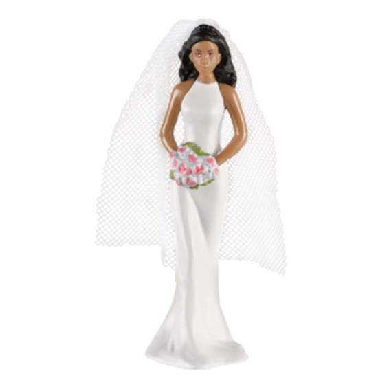 Image sur AFRICAN AMERICAN BRIDE CAKE TOPPER