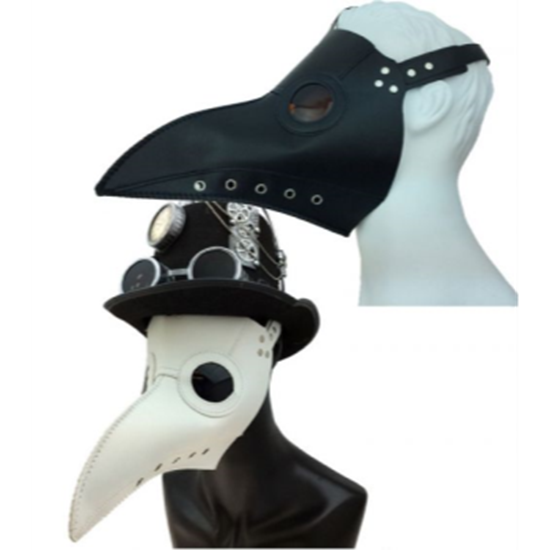 Picture of PLAGUE DOCTOR BLACK LEATHER MASK