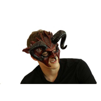 Image de RAM HORN MASK - BLACK AND RED