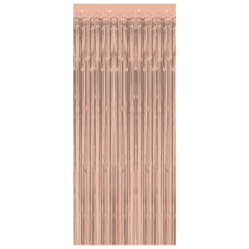 Picture of METALLIC CURTAIN 3  X 8  - ROSE GOLD