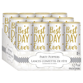 Image de BEST DAY EVER PARTY POPPERS