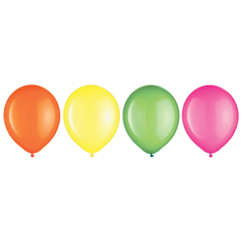 Picture of 11" NEON ASSORTED LATEX BALLOONS