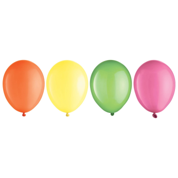 Image de 5" NEON ASSORTED LATEX BALLOONS