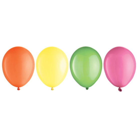 Image sur 5" NEON ASSORTED LATEX BALLOONS