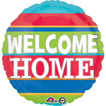 Image de 18" FOIL - WELCOME HOME STRIPES