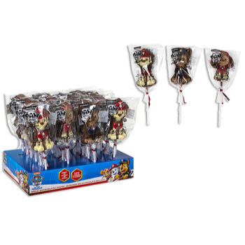 Picture of PAW PATROL DECORATED MILK CHOCOLATE POPS CANDY