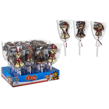 Image de PAW PATROL DECORATED MILK CHOCOLATE POPS CANDY