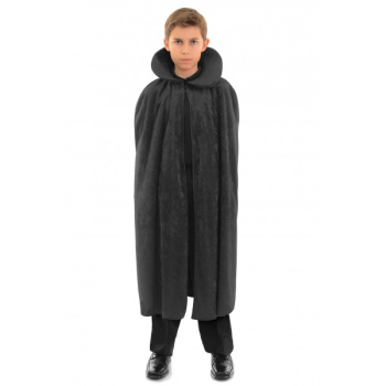 Image de CAPE - VELVET CAPE - BLACK