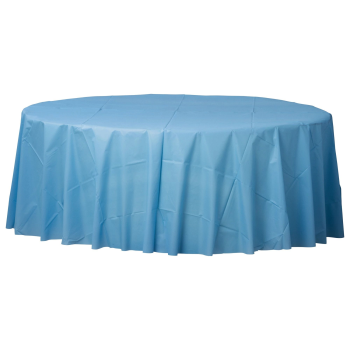 Picture of PASTEL BLUE ROUND TABLE COVER 84"    