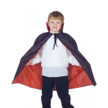 Image de CAPE - TAFFETA RED AND BLACK - KIDS