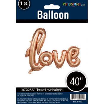 Picture of 16" PHRASE LOVE - ROSE GOLD *DOES NOT FLOAT* AIR FILLED