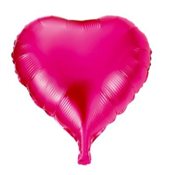Picture of 18" HOT PINK HEART MYLAR