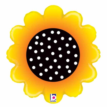 Image de 18" FOIL -SUNNY SUNFLOWER SHAPE