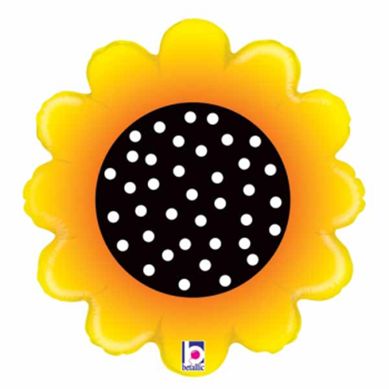 Picture of 18" FOIL -SUNNY SUNFLOWER SHAPE