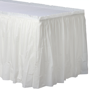 Image de WHITE TABLESKIRT 21' X 29"