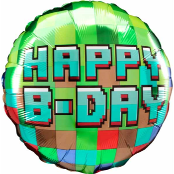 Image de 18" FOIL - HAPPY BIRTHDAY PIXEL