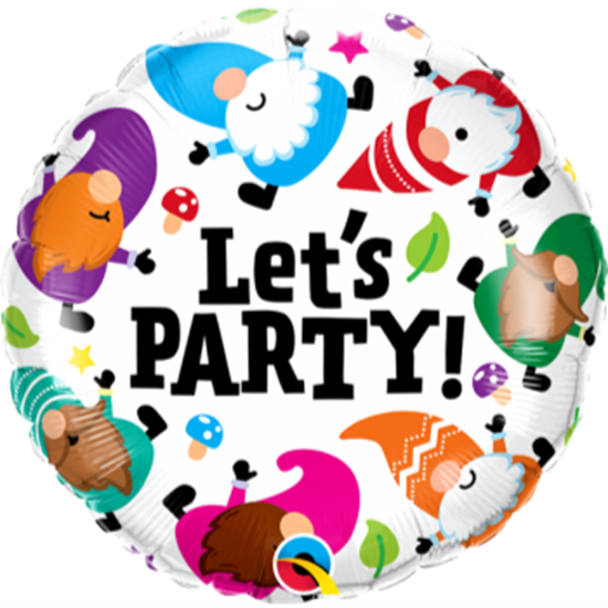 Image sur 18" FOIL - LET'S PARTY GNOMES